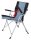 Chaise pliable Eurotrail Arras bleu ciel/noir