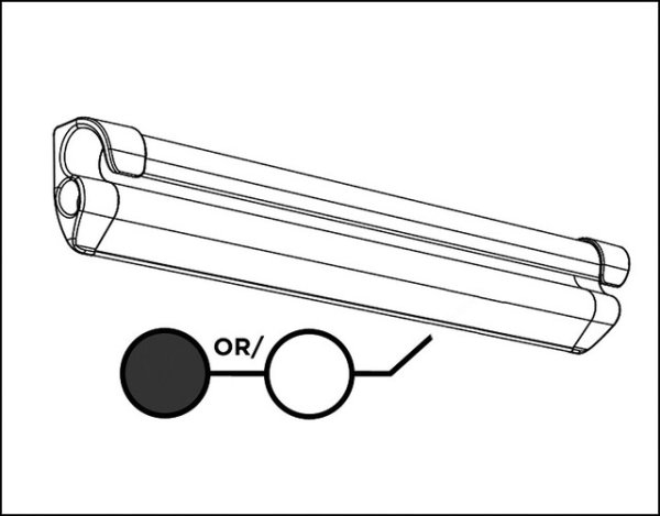 Rail de fixation Thule pr QuickFit / Easylink jusqu’à 400 cm, blanc