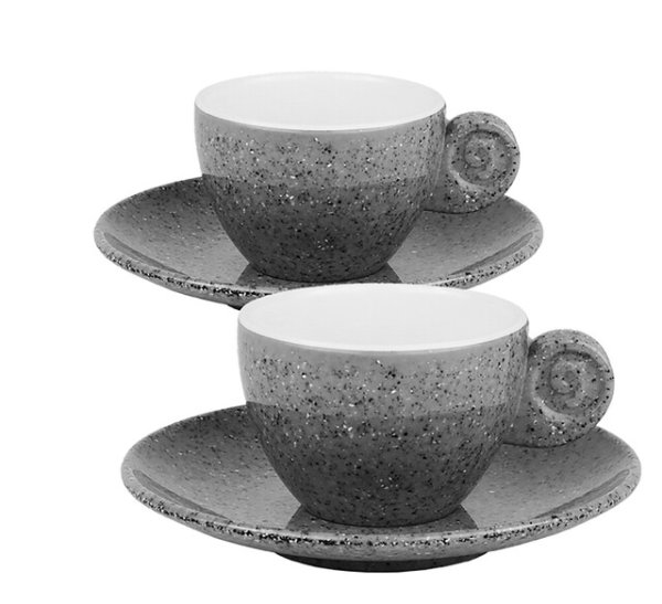 Lot tasses expresso mél. Gimex Classic Line Granite 4 pcs