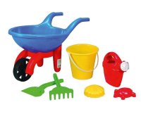 Wheelbarrow toy set 7 pcs. suitable for 10+ months