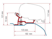 Adapter kit Fiamma Multi for F80/ F65 Fiat Ducato/...