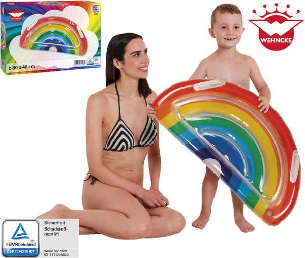 Surfer Rainbow HAPPY PEOPLE Matelas gonflable, multicolore