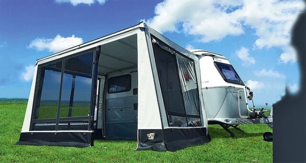 Paroi avant Wigo Rolli Touring pour Triton 320 x 200 cm gris foncé/clair