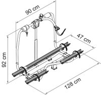 Fahrradträger FIAMMA Carry Bike Caravan Active 2 Räder Traglast 60 kg