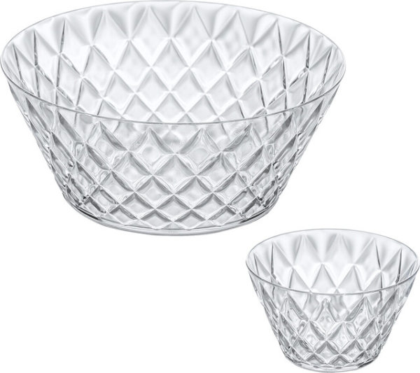 Salatschale koziol CRYSTAL mit 4 Portionsschalen Farbe crystal clear