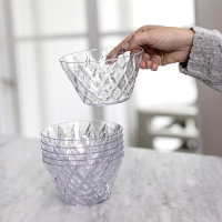 Salatschale koziol CRYSTAL mit 4 Portionsschalen Farbe crystal clear