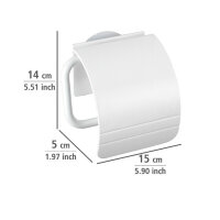 Toilet paper holder Maximex with cover Static-Loc®...