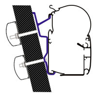 Markisenadapter DOMETIC PerfectWall Ducato und Sprinter H3