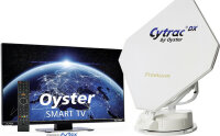 Antenne satellite automatique Cytrac DX Single LNB avec Oyster Smart TV 27”