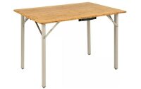 Table bambou Kamloops 72 x 100 x 70cm _ouverte_ Coul. brun