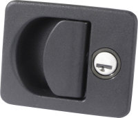 Door lock KUBUS 140x80mm black