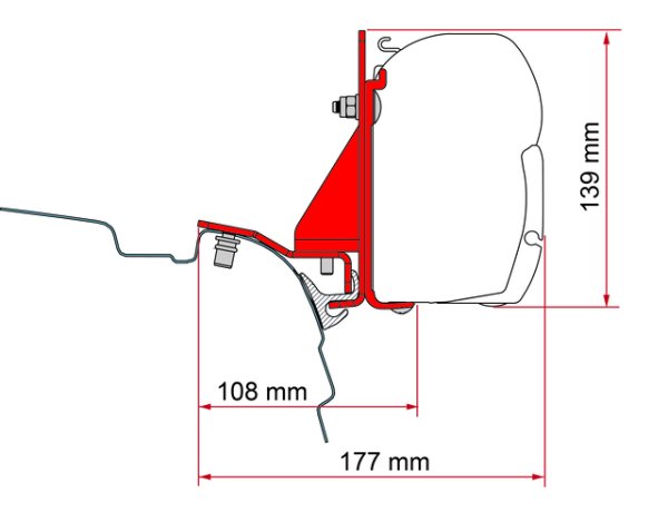 Adapter Kit FIAMMA Multirail Reimo VW T5/T6 Markise F45