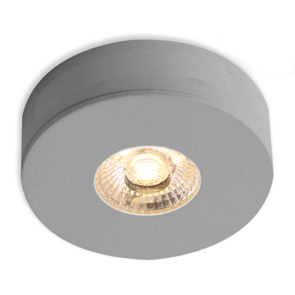 LED enc. et ss étagère MiniAMP SCL MiniAMP 2,5 W, 12 V DC, 3000 K, dimmable, alu brossé