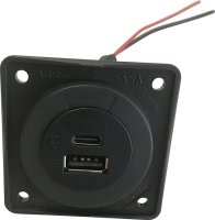 Prise chargement USB Berker Integro A - C,  2x, 12 V...