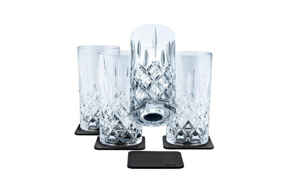 Magnetic Crystal Verre Longdrink Silwy 4pièces avec tampons en gel nano-métal