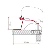 Adapter kit FIAMMA Hobby Caravan from 2014 2 x 27 cm + 2...