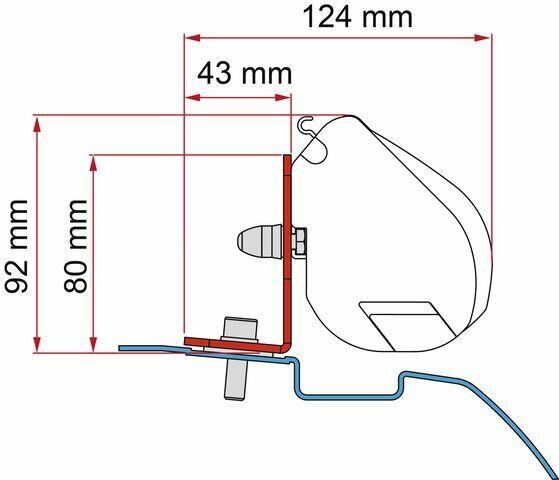 Adapter awning Kit Nissan NV 200