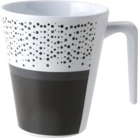 Tasse avec anse ABS Brunner Pralin 300 ml blanc/noir