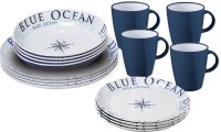 Melamine Brunner lunch box 16 pcs. Col. blue ocean