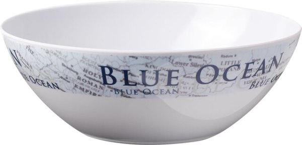 Salad bowl diameter 23.5cm Col. Ocean Blue