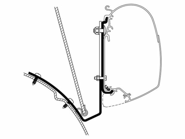 Thule Markisenadapter VW T4 Lift Roof