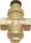 Lilie brass pressure regulator 1 / 2 inch 1-4 bar