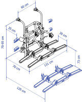 for Thule Lift V16 bike rack 12 V with motor 2 bikes or 2 E-bikes load capacity 50 kg