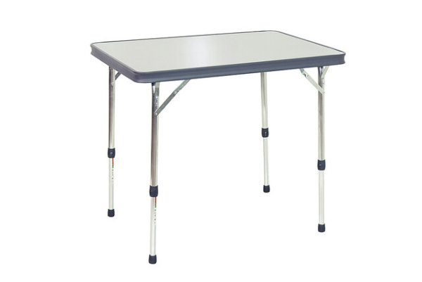 Table Crespo alu 81 x 62 x 48 - 70 cm anthracite avec profilé renforcé