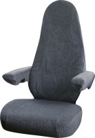 Seat cover Isri Atessa seat with upholstery Fiat Chassis up to 5/2014 Velour 2-pcs. Colour anthracite