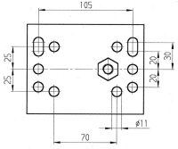 Klemmhalterung Al-Ko Durchmesser 60 mm klappbar und absperrbar