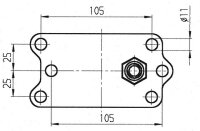 Al-Ko clamp bracket Diameter 48 mm folding lever