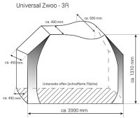 Fahrradschutzhülle Hindermann Universal Zwoo bis 3...