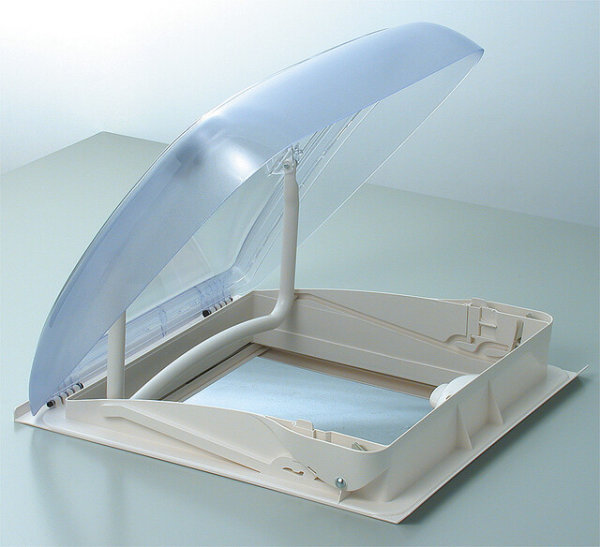 Dometic roof hood Mini Heki Style roof thickn. 43 - 60 mm Cutout size 40 x 40 cm w/o forced ventilation