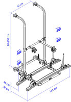 Fahrradträger Thule Elite G2 Standard 2 Räder Traglast 60 kg