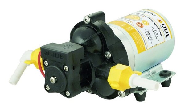 Pressurised water pump LILIE Classic Series Drinking water system WeißGELB 7 l, 1.4 bar, 10 mm nozzles