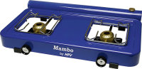 Spirituskocher Mambo zweiflammig blau 500x95x320