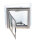 Roof hatch MPK model 46 Cutout size 40 x 40 with mosquito net Frame colour beige