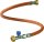 High-pressure hose 750 mm Connection G.12 Germany / Austria with hose rupture protection