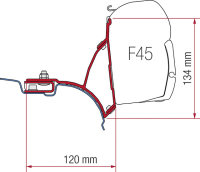 Kit Fiamma VW T5 Transporter Multivan pour F45 2 supports