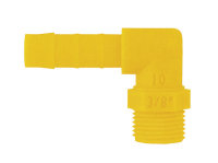Elbow screw-on nozzle WeißGELB 1 / 2 inch x 19 mm