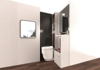 Toilet clesana C1 with L adapter Colour white