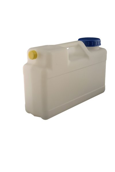 Compact jerrycan 12 l, 425 x 125 x 260 mm Without drain tap DIN 96 cap