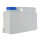 Saving-space canister 12 l, 445 x125 x 260 mm with outlet tap Cap DIN 96