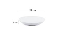 Assiette magn univers. silwy lot de 6, coul. blanc