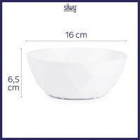 Super-Magnet-Bowl silwy 6-pc. set col. white