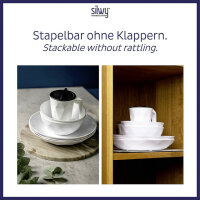 Super-Magnet-Bowl silwy 6-pc. set col. white