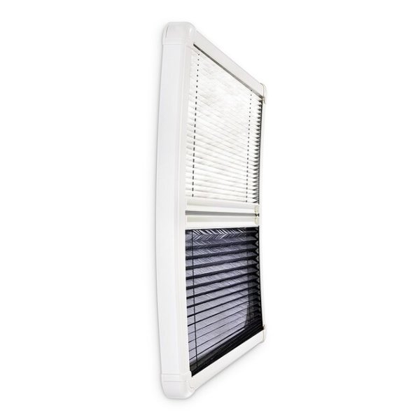 Window blind DOMETIC Car Plissee S7P 443 x 472 mm Colour RAL9001