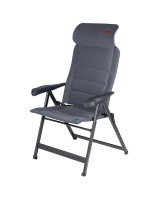 Air Deluxe Compact CRESPO Campingstuhl mit verstellbarem Kopfpolster Farbe grau