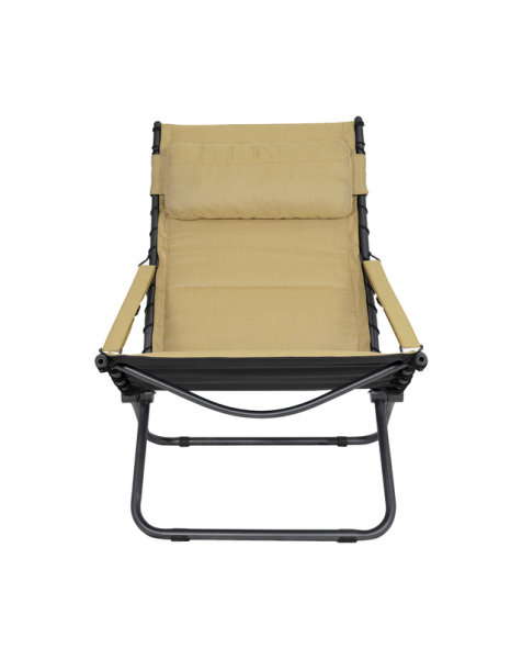 Fauteuil inclinable CRESPO Chaise Lounger Alu coul. jaune 53 x 94,5 x 89 cm