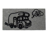 Door mat Arisol Camper 60 x 40 cm, col. grey